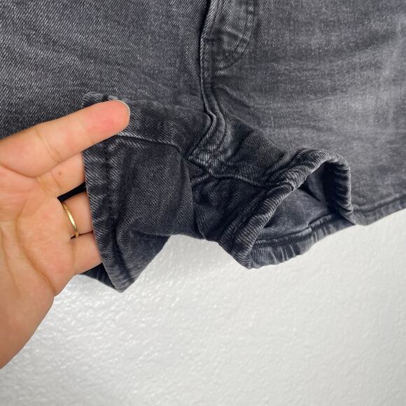 Old Navy Womens Shorts Size 4 Black Highest High Rise Ski-Hi A-Line Black Denim - Picture 10 of 10